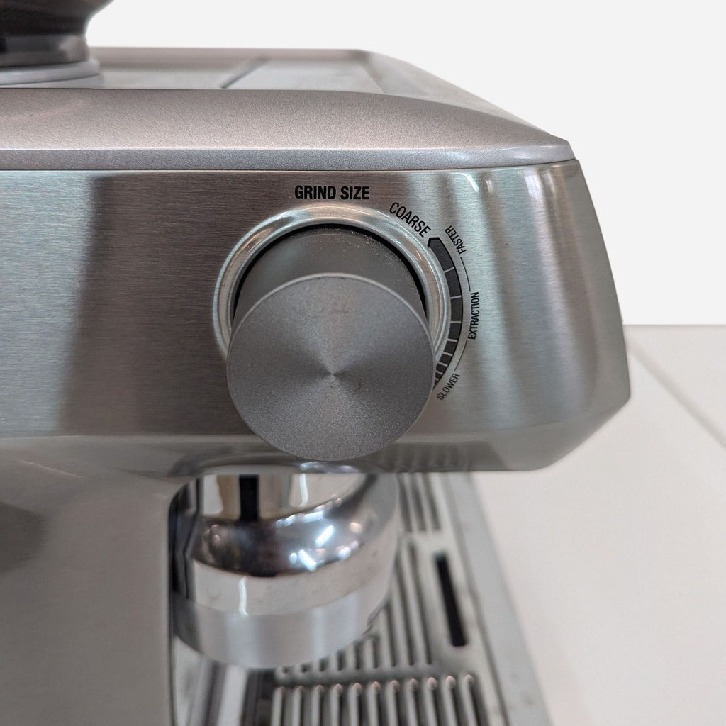 Breville Coffee Maker with Integrated Grinder and Steam Wand