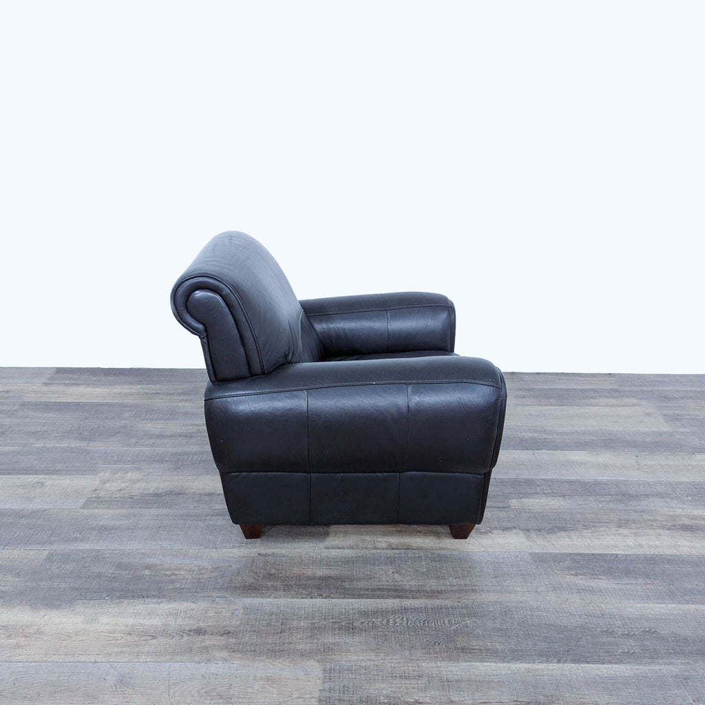 the [ unused0 ] leather recliner in black