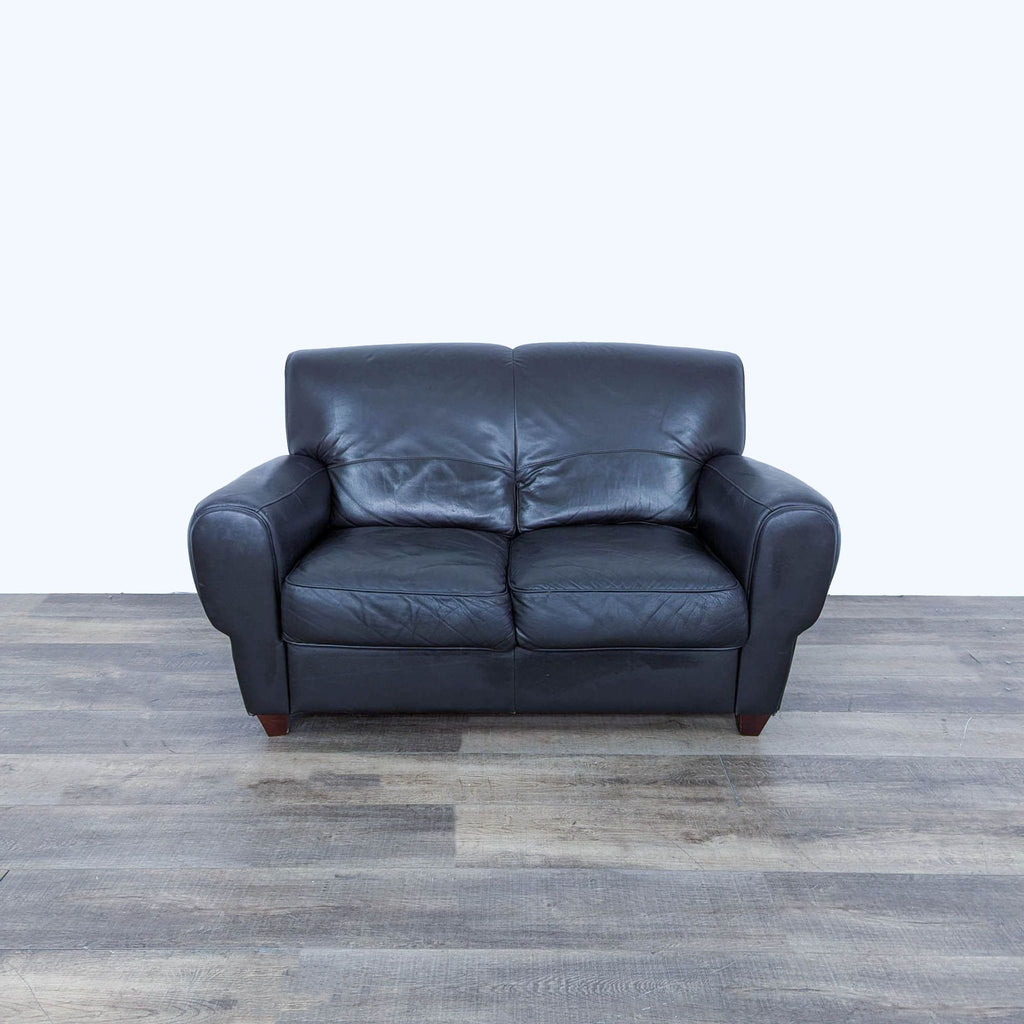 leather sofa in a modern style 3d rendering