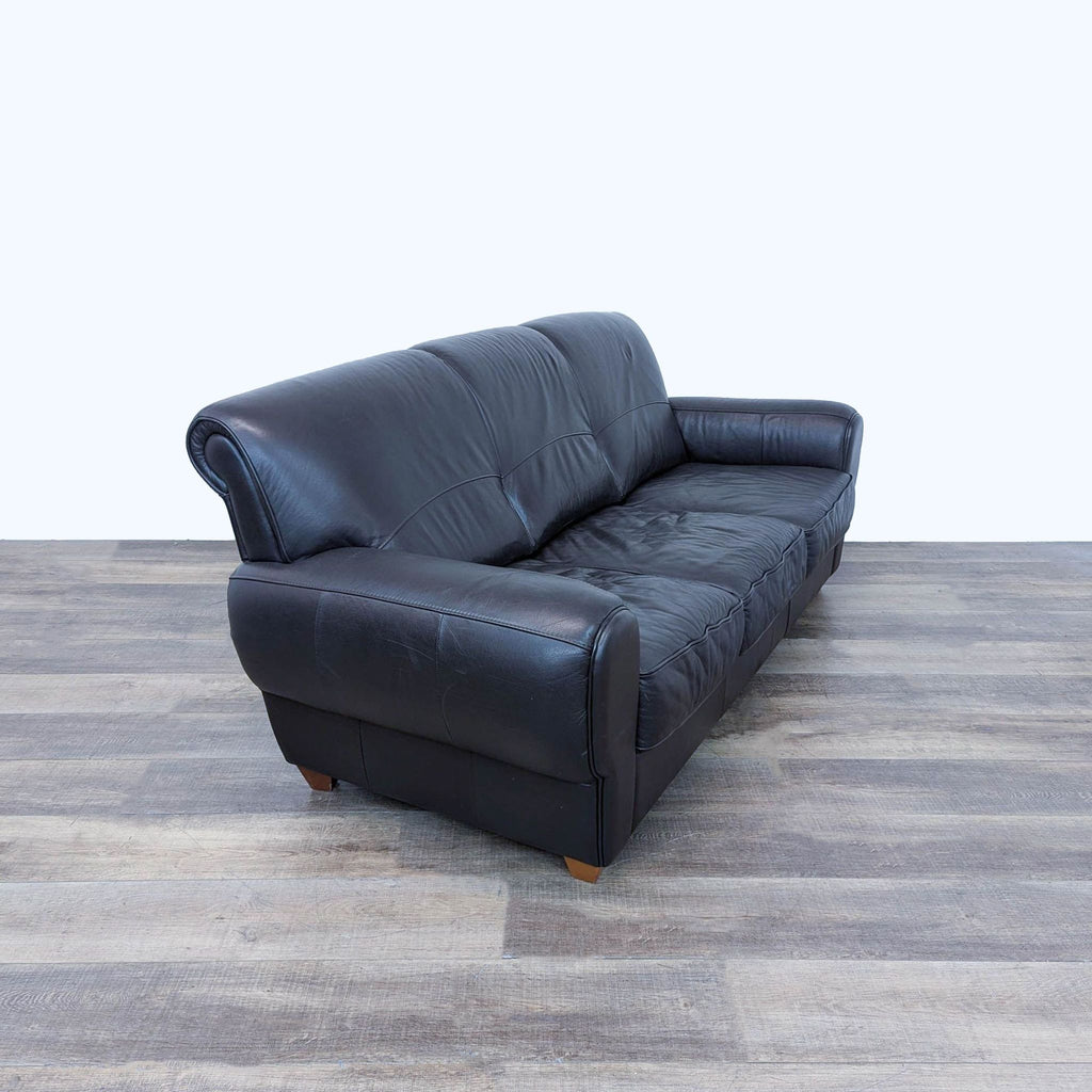 leather sofa in a modern style