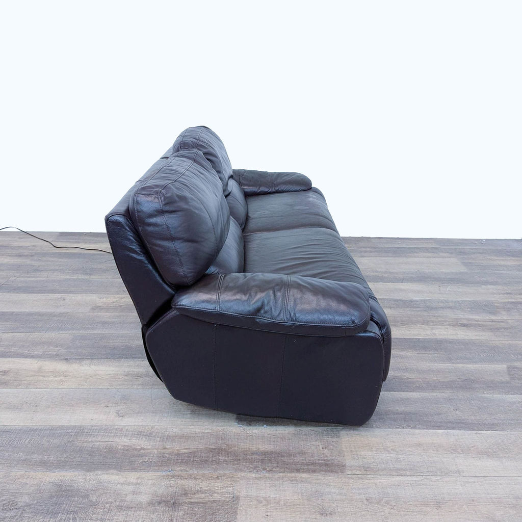 the [ unused0 ] leather sofa in black