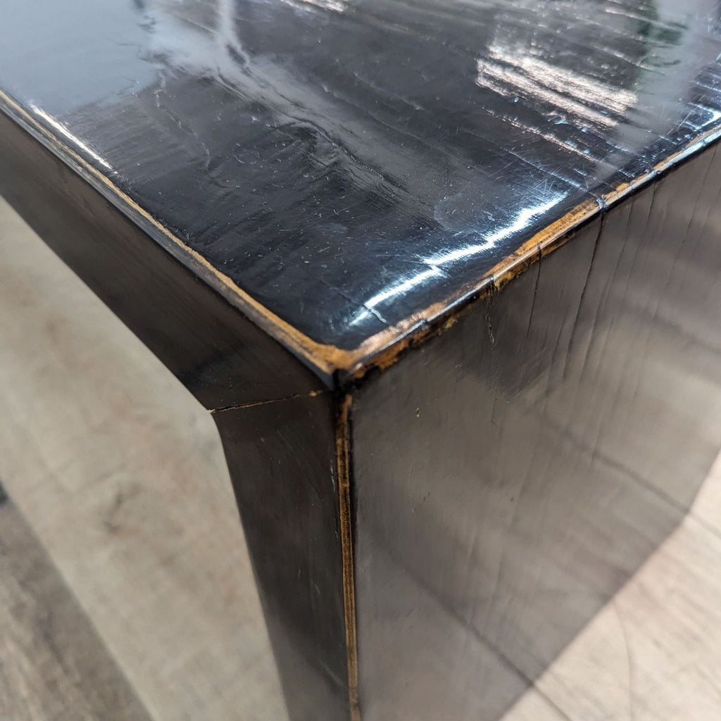 Black High Gloss Bench