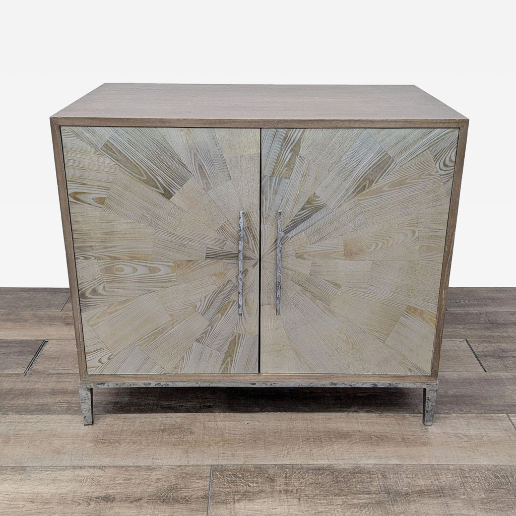 Wood & Metal Storage Cabinet