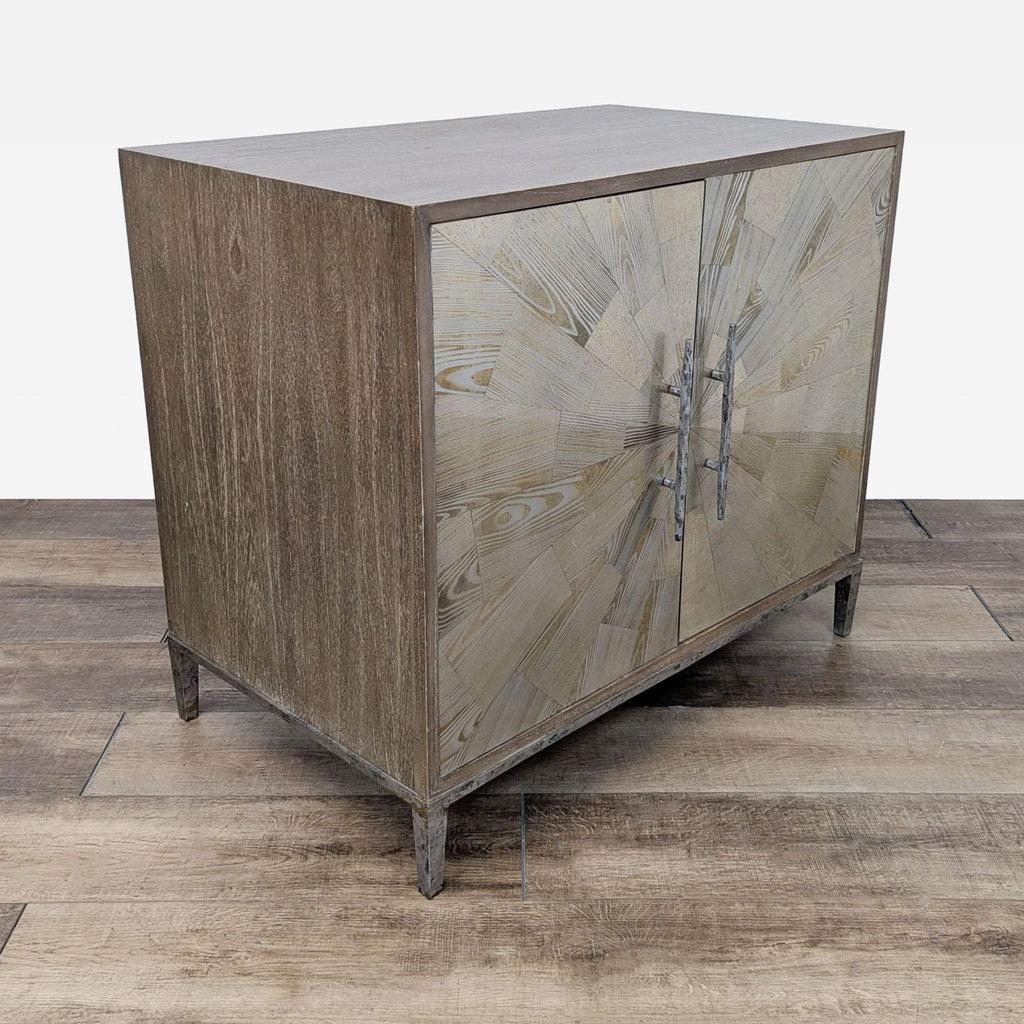 Wood & Metal Storage Cabinet