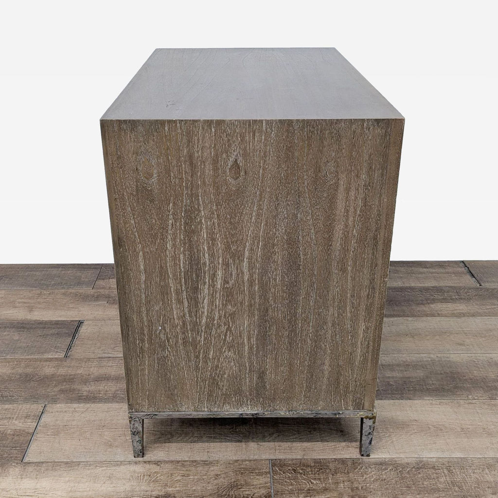 Wood & Metal Storage Cabinet