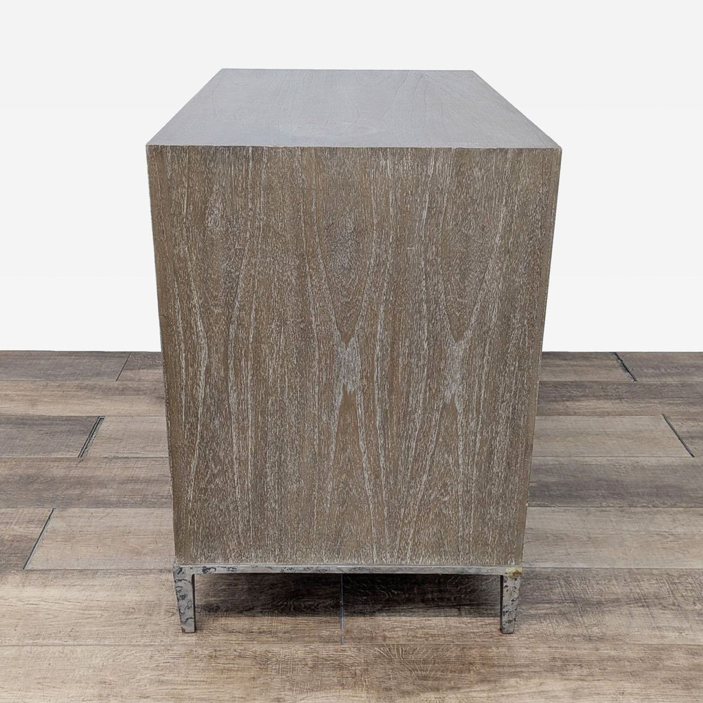 Wood & Metal Storage Cabinet