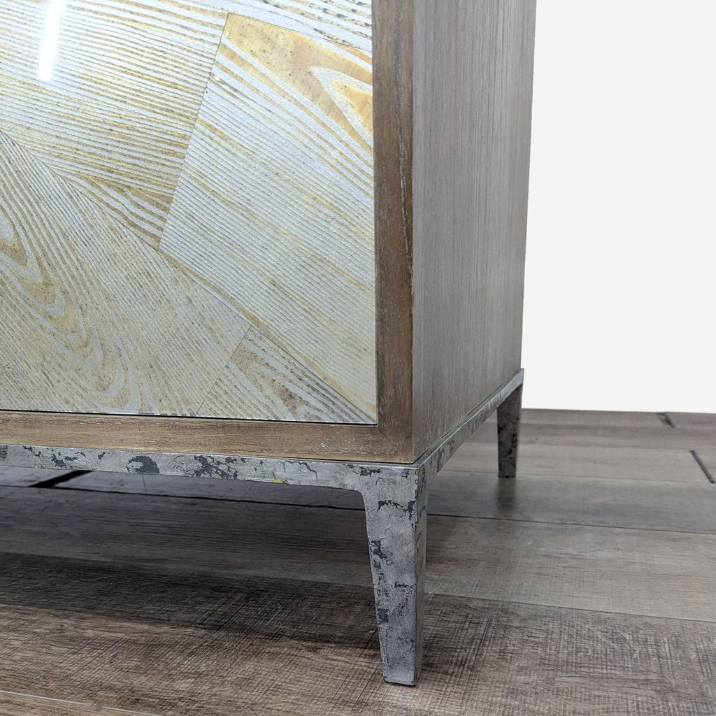 Wood & Metal Storage Cabinet