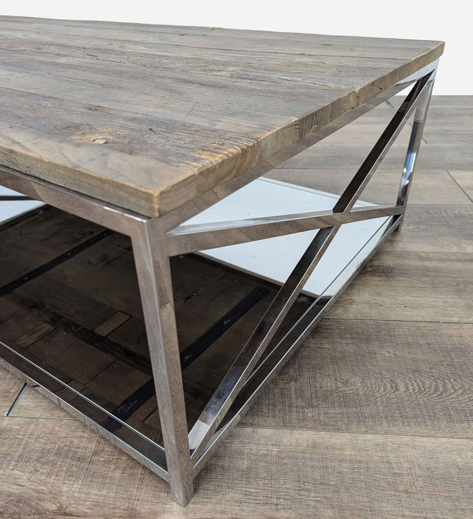 Reclaimed Wood Top Coffee Table