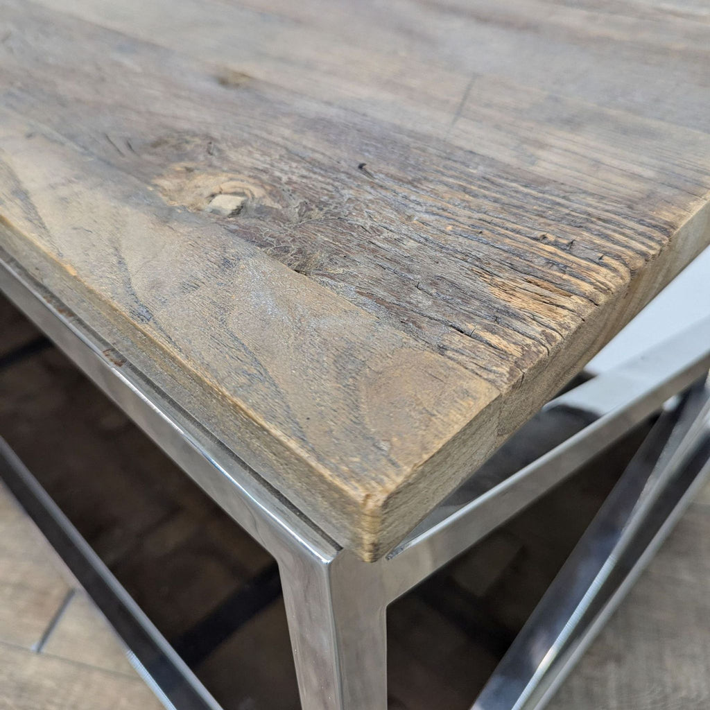 Reclaimed Wood Top Coffee Table