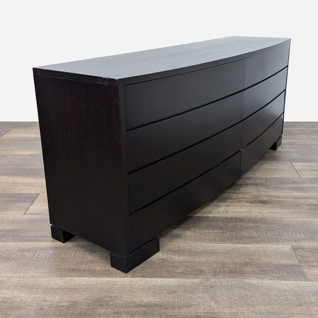 Modern Curved Front 8-Drawer Dresser