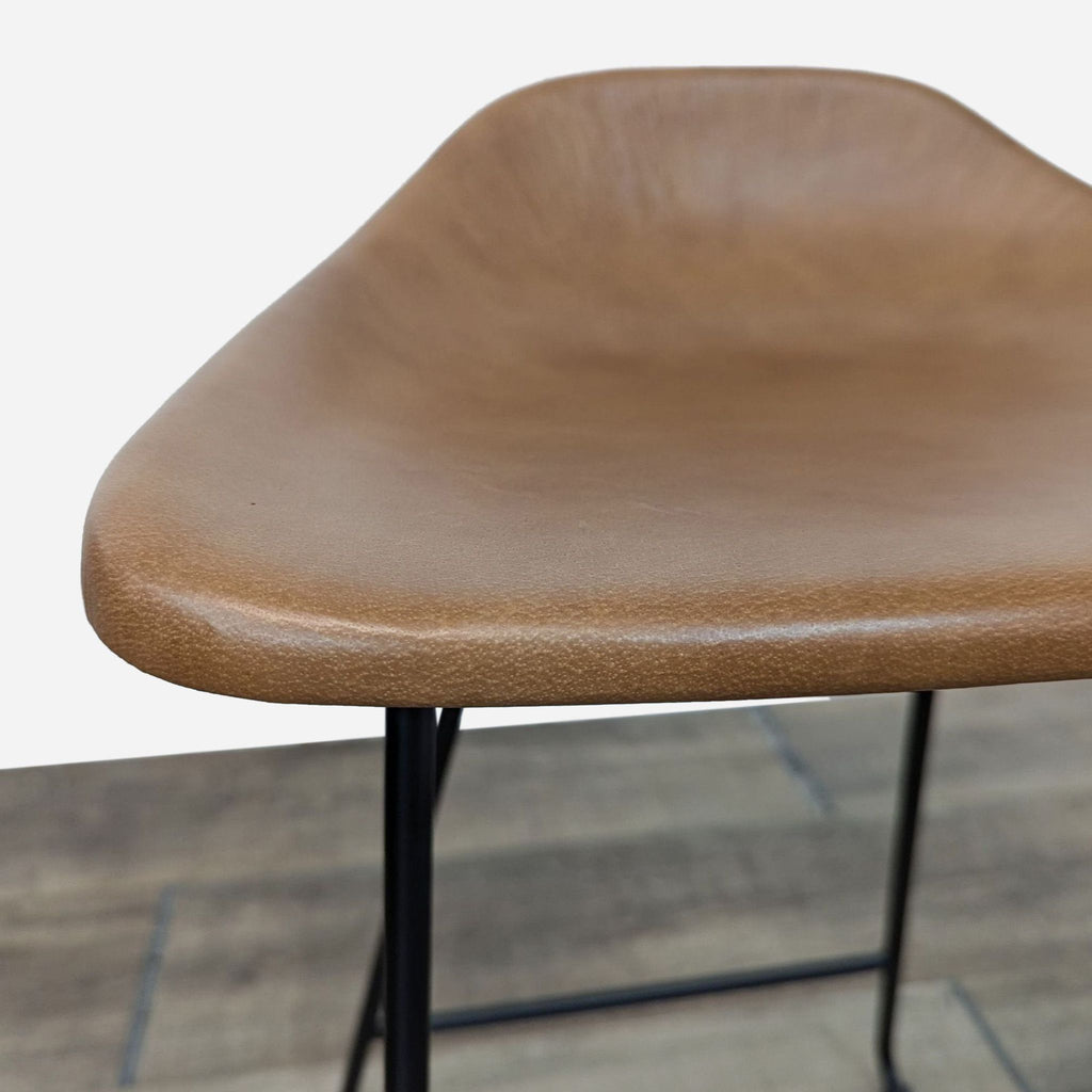 Pottery Barn Leather Seat Brenner Counter Stool