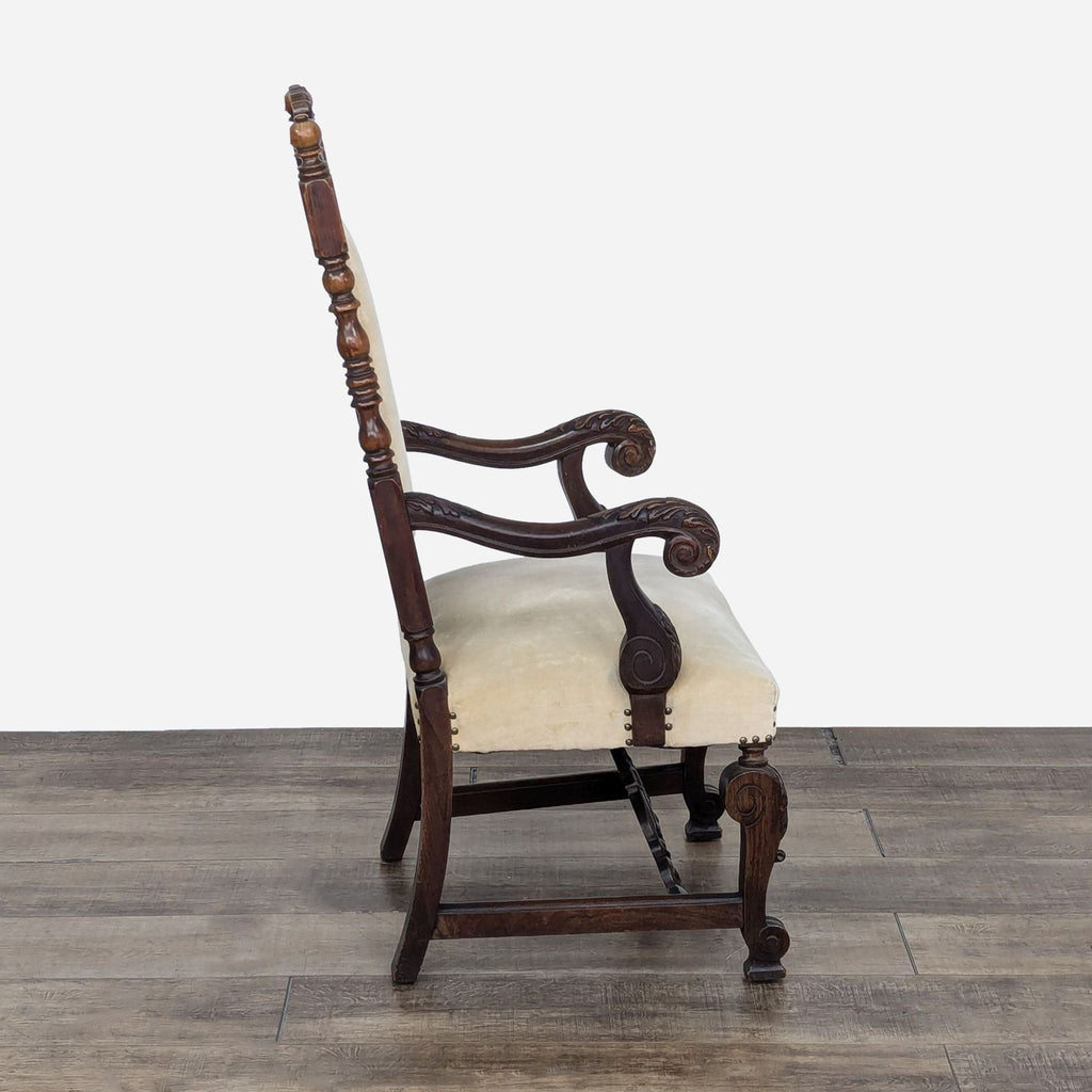a 19th century english oak chair