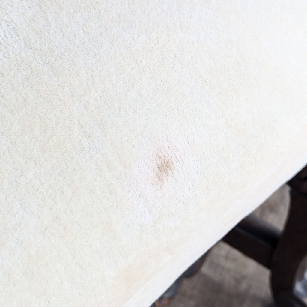 Vintage Carved Wood Accent Chair with Cushioned Seat