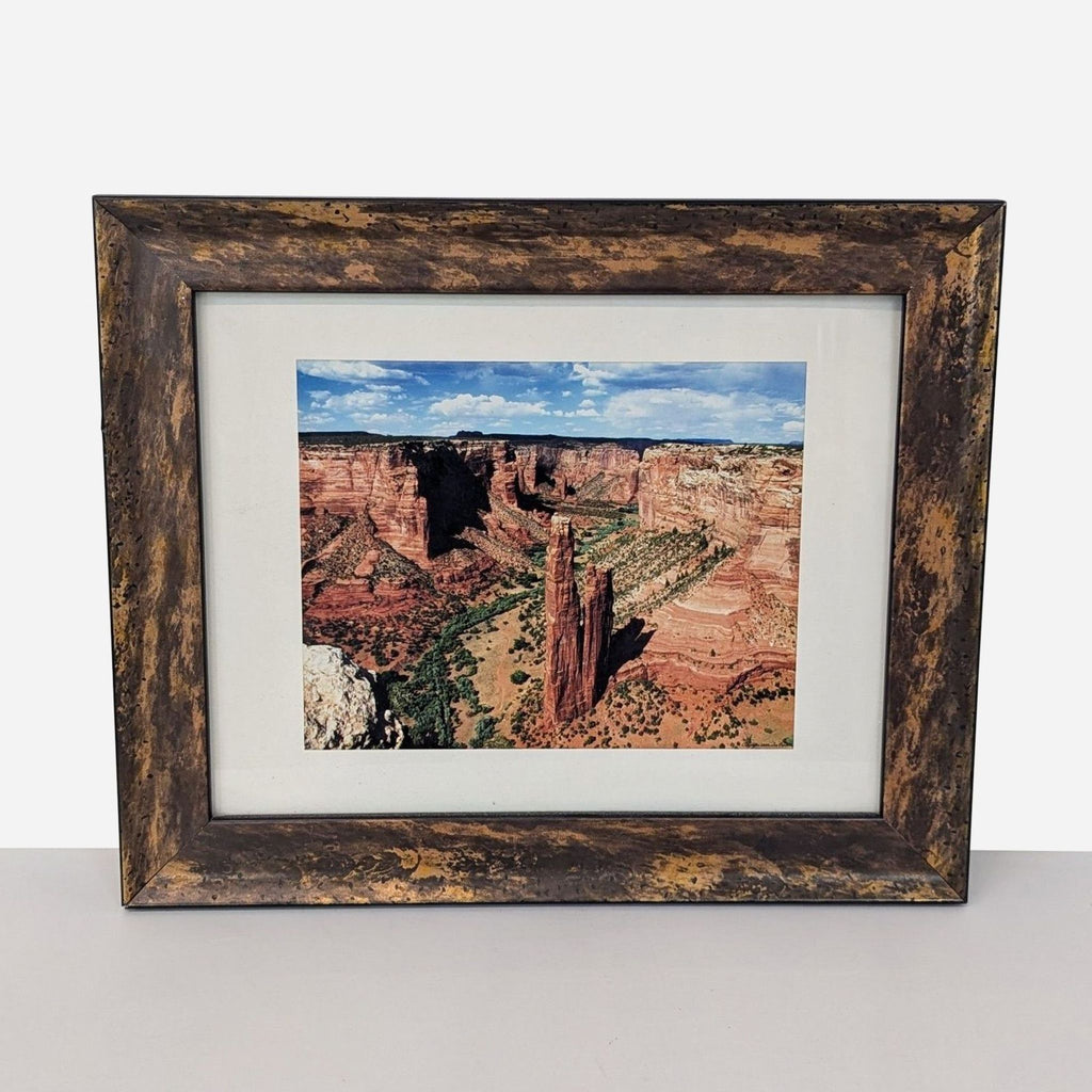 framed print of a landscape