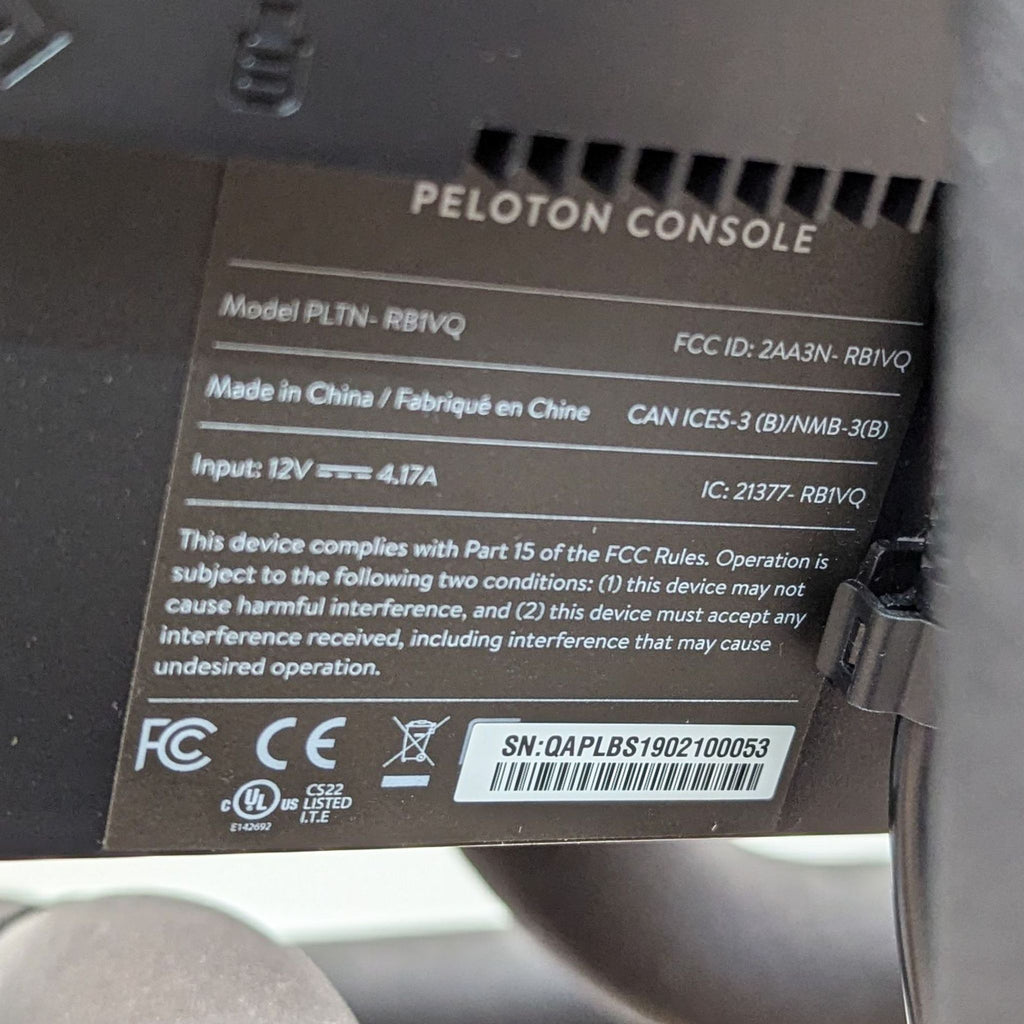 Peloton Exercise Bike with LCD Screen - PLTN RB1VQ