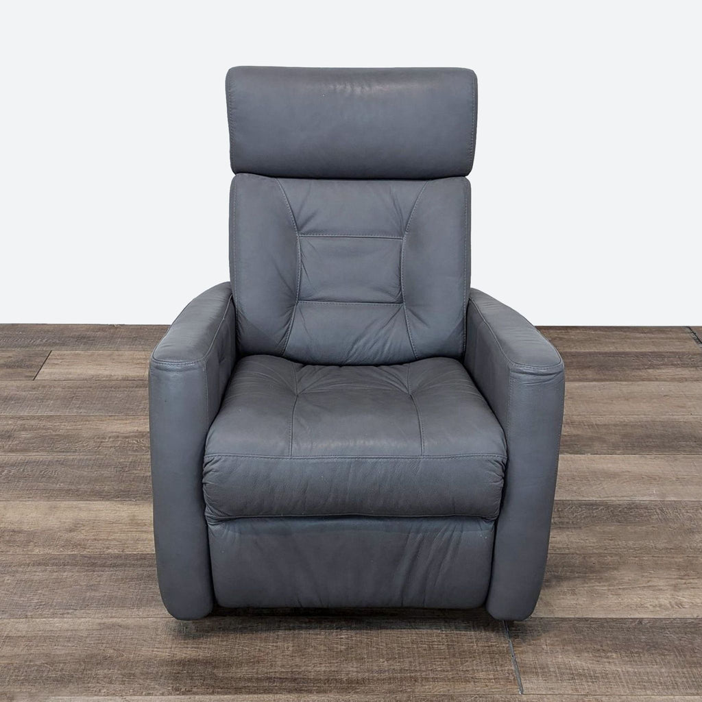 the modern recliner chair in grey