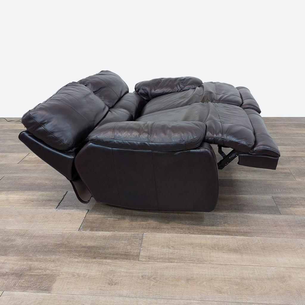 Macy’s Leather Power Reclining Sofa