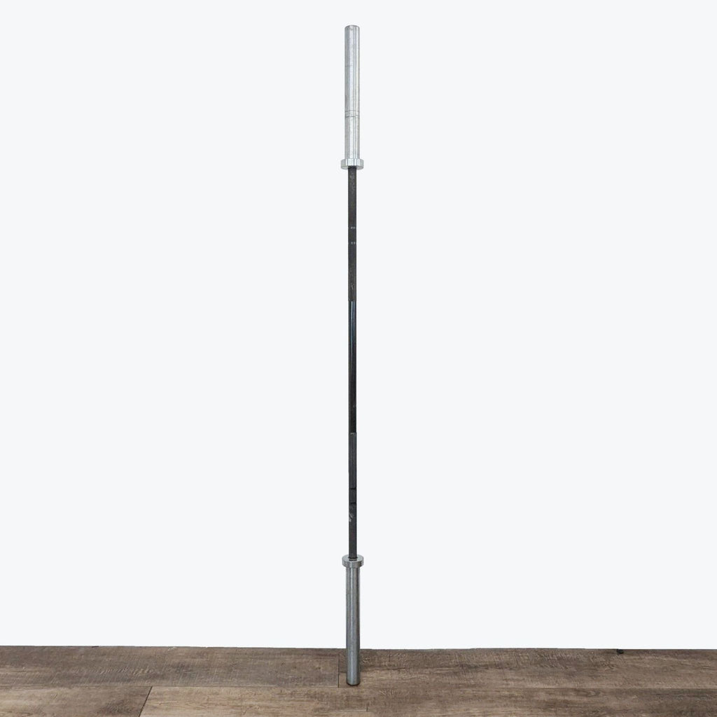 the modern floor lamp is made of stainless steel and has a chrome finish.