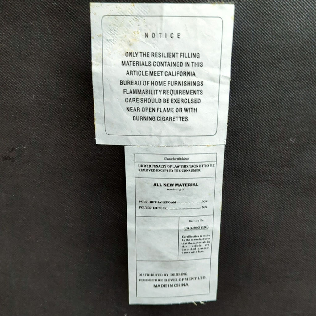 Style & Form Dark Leather Sectional with Adjustable Headrests