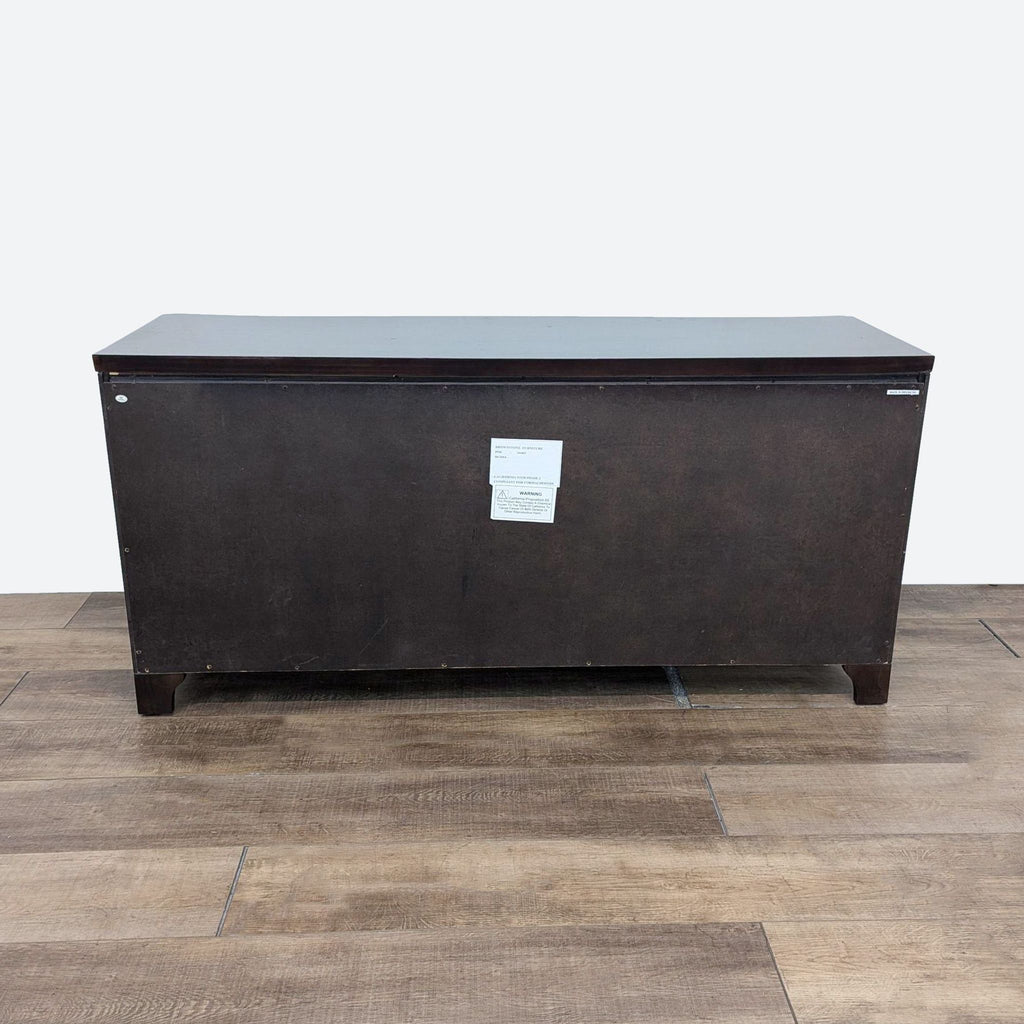 Brownstone Furniture Wave Front Modern Dresser - Dark Wood Finish