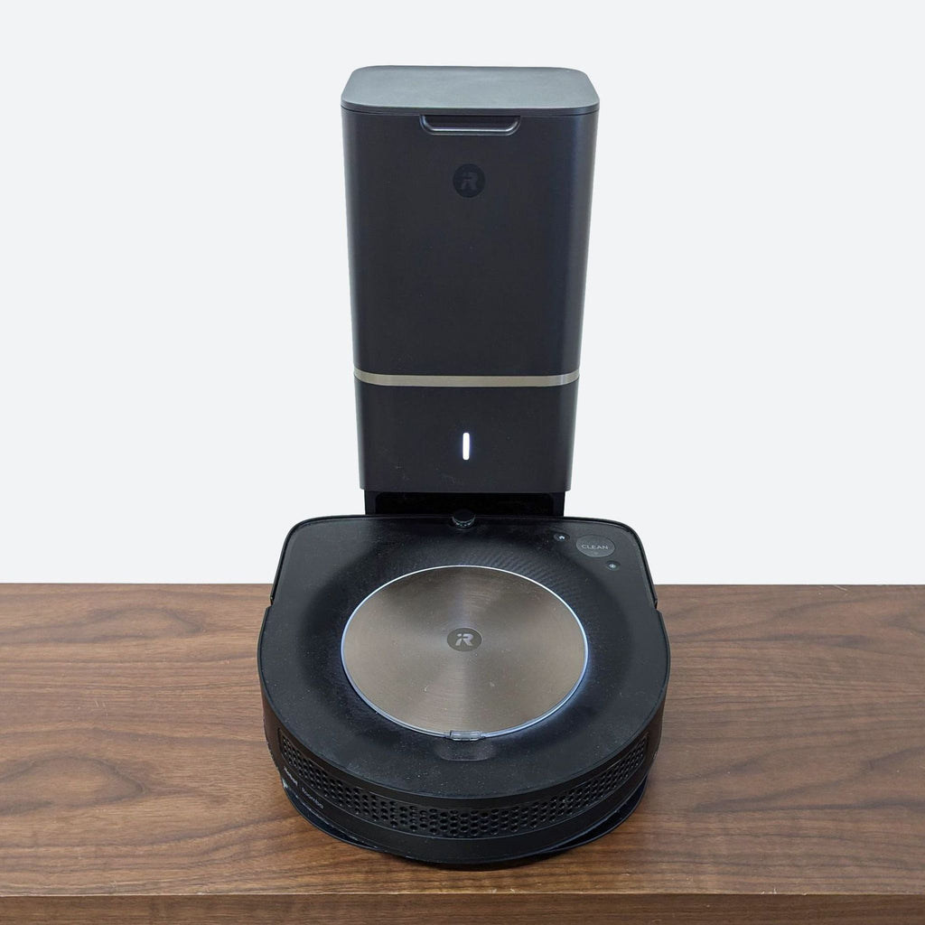 a speaker on a desk