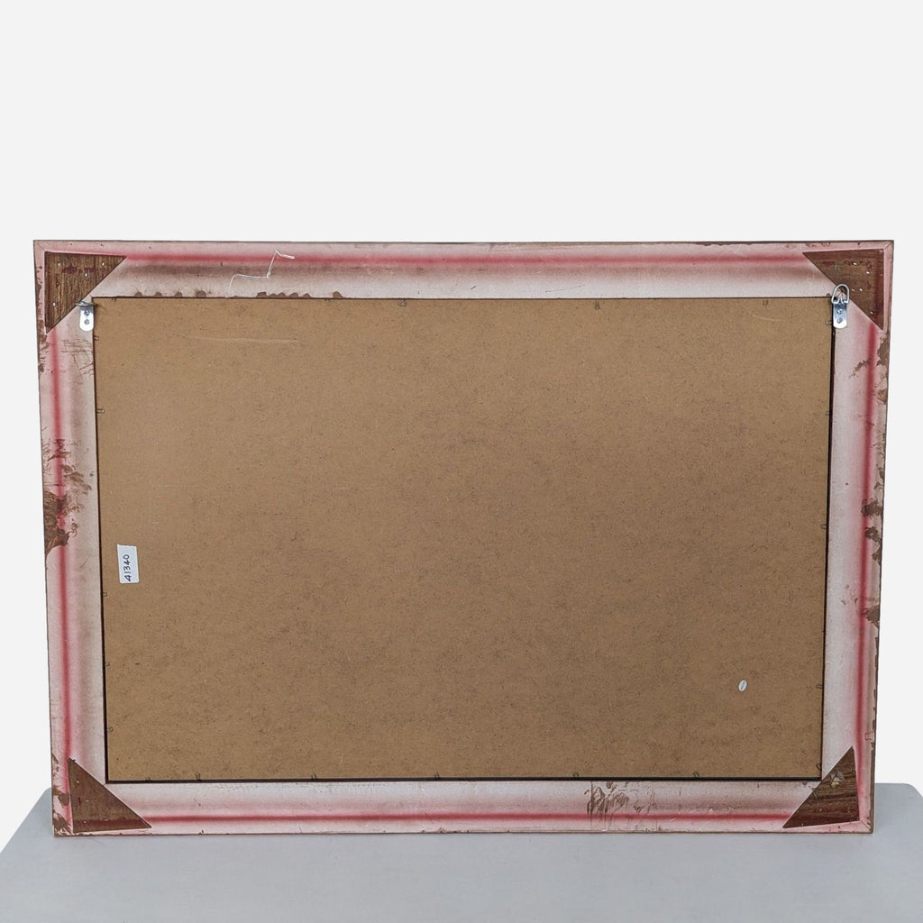 Rectangular Wall Mirror with Ornate Gold Frame