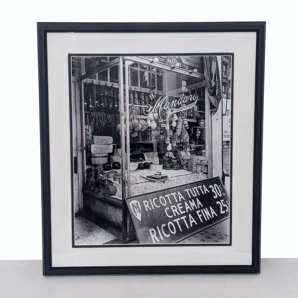 vintage italian photography print of a vintage italian shop