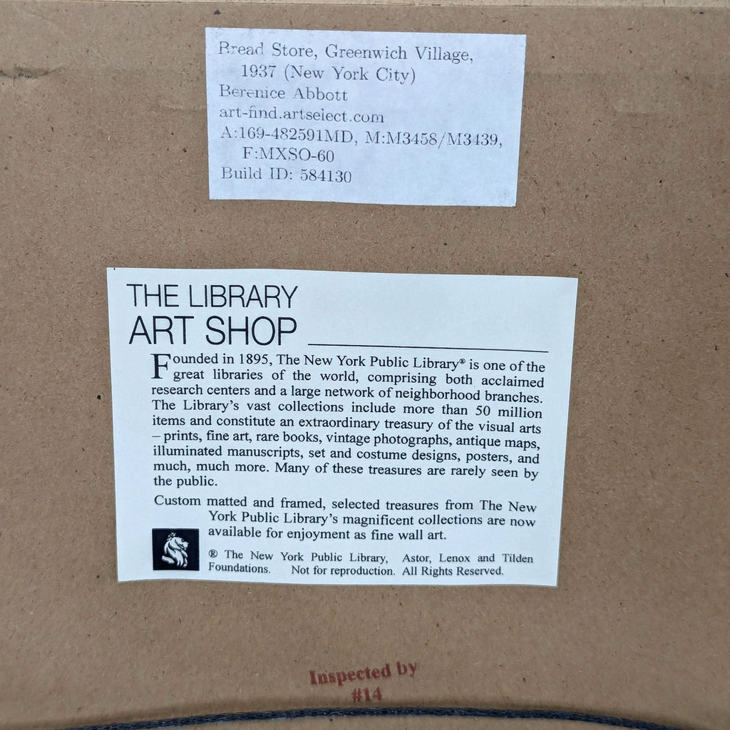 the library art shop, the library art shop, 2013