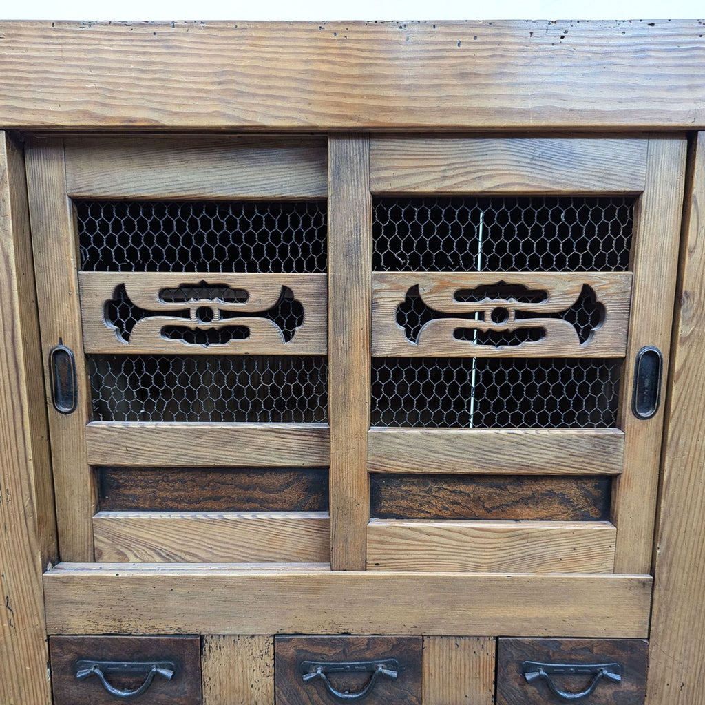 Vintage Japanese Mizuya Kitchen Tansu