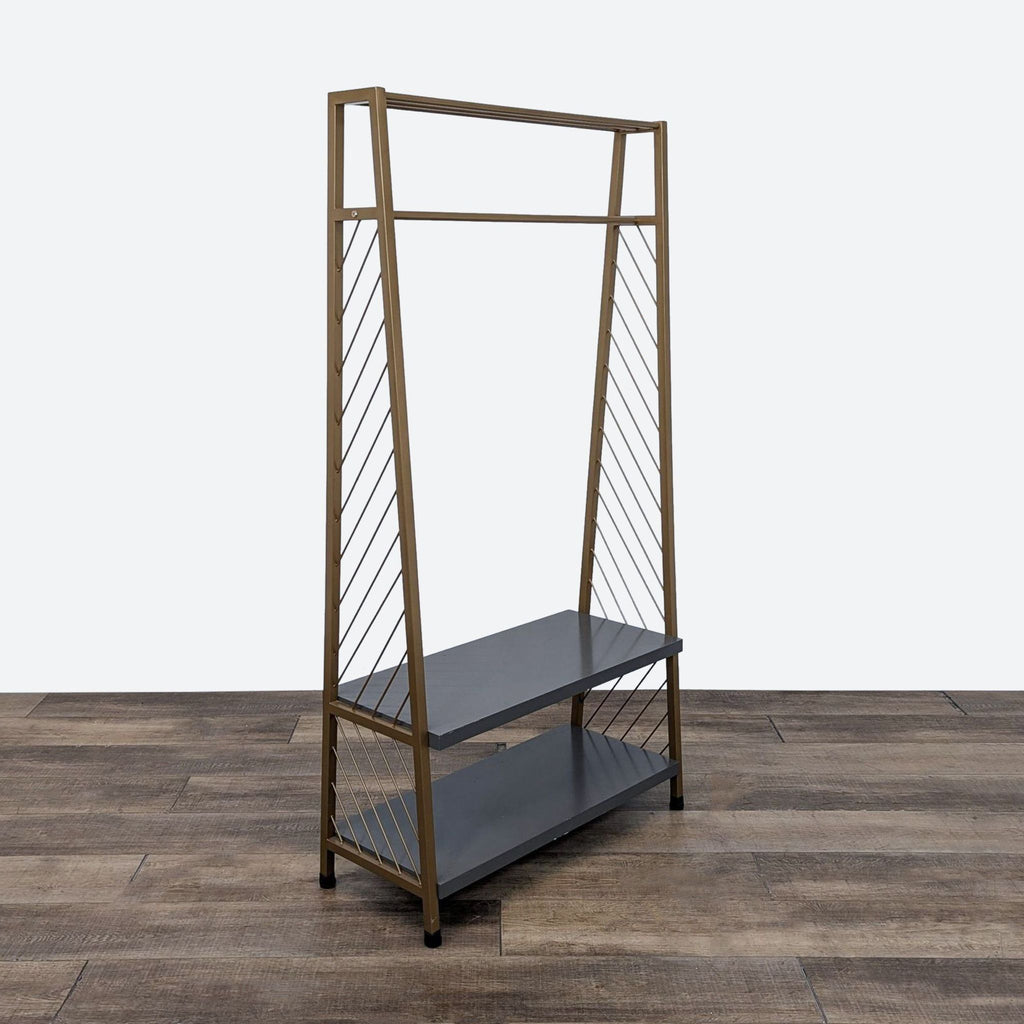 the shelf is a modern, elegant, and elegant piece of furniture.