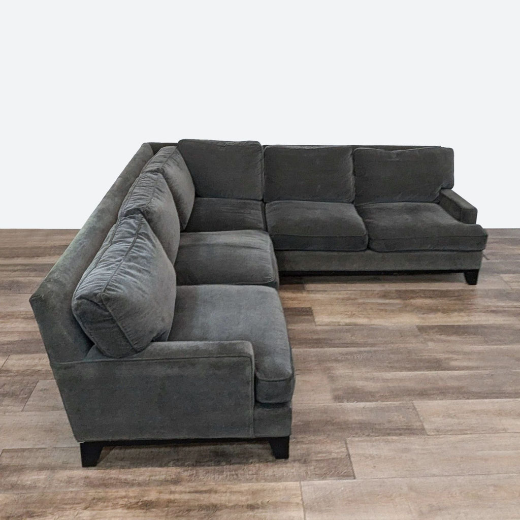 Pottery Barn Dark Gray Sectional Sofa