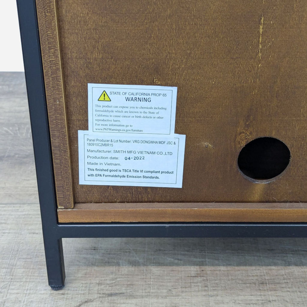 Living Spaces Hollis 17" Wide Cabinet Pier