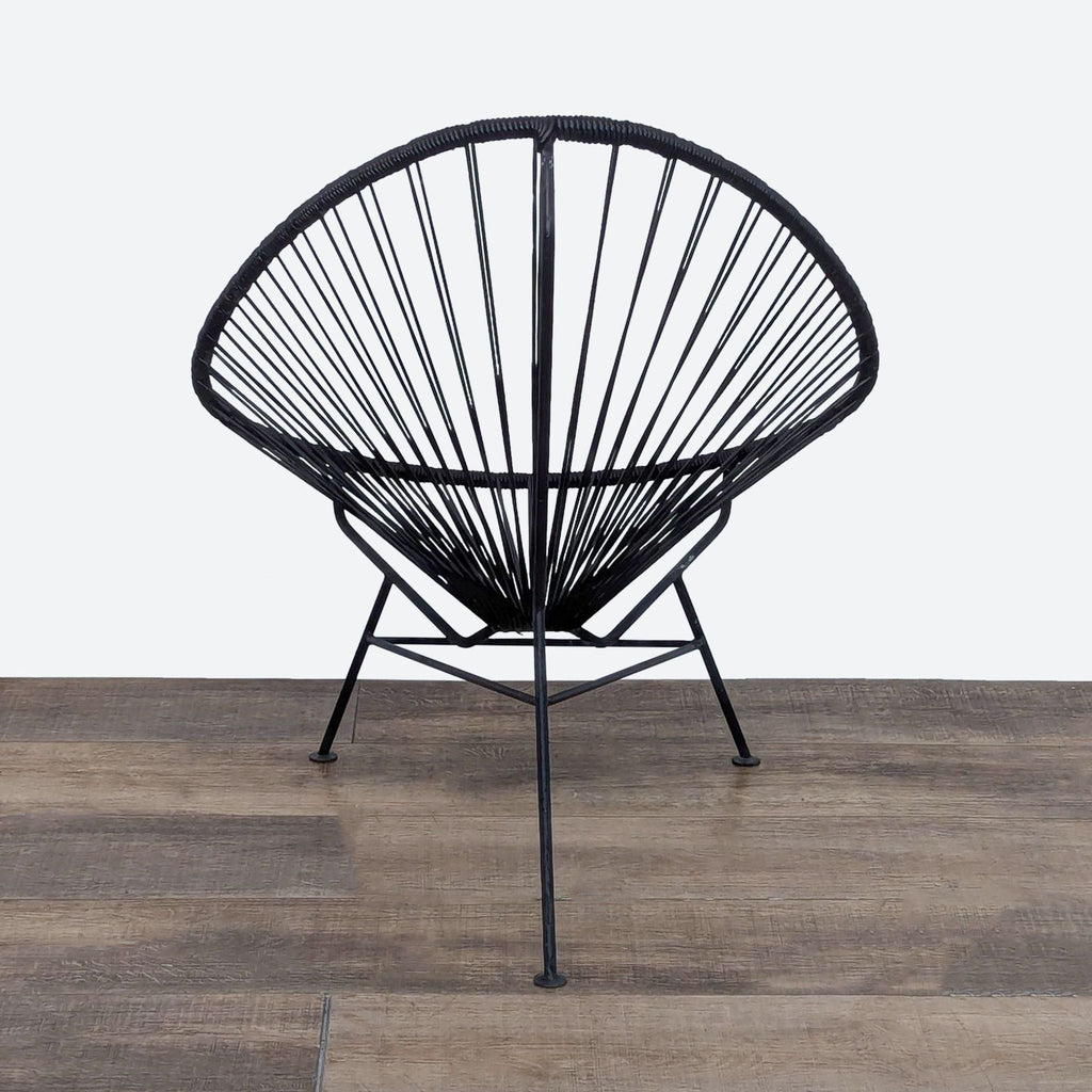 CB2 Black Modern Acapulco Outdoor Chair