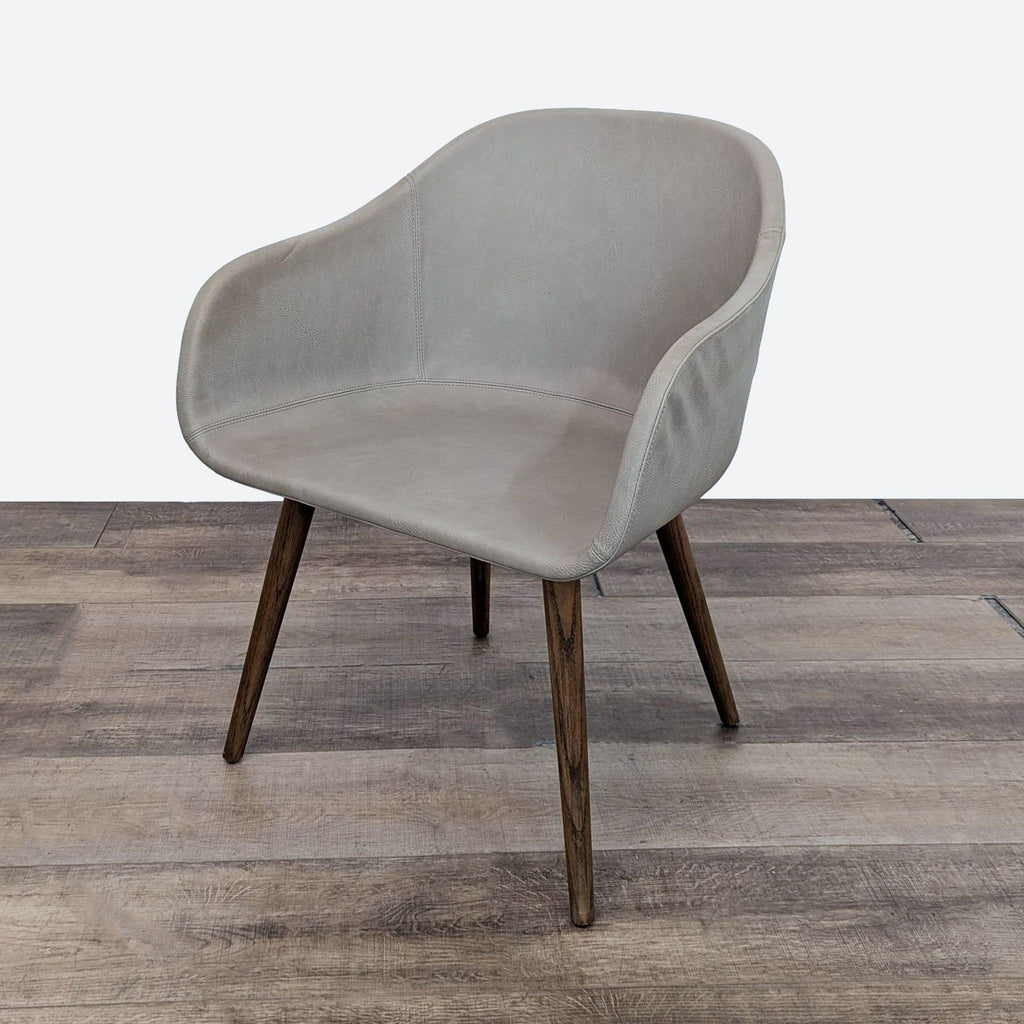 CB2 Leather Venice Accent Chair