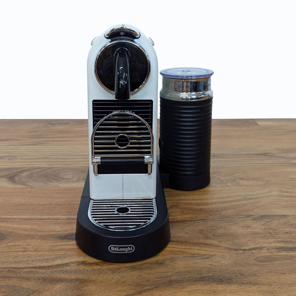 DeLonghi Nespresso Coffee Maker with Milk Frother - Compact Design