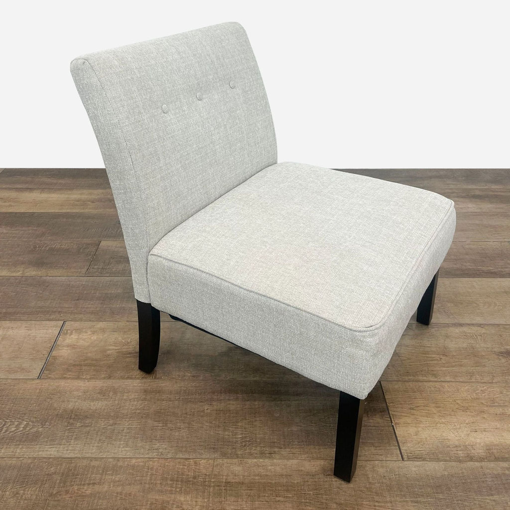 Contemporary Lounge Chair with Button-Tufted Backrest