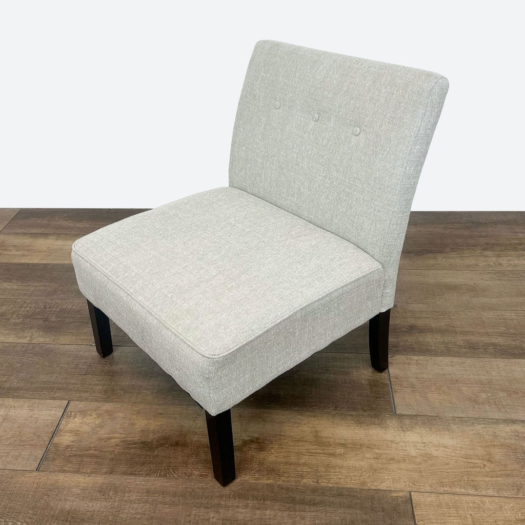 Contemporary Lounge Chair with Button-Tufted Backrest