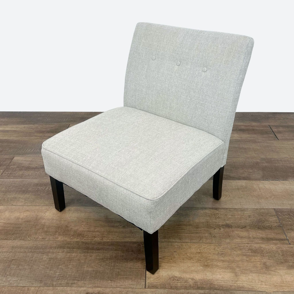 a pair of [ unused0 ] upholstered lounge chairs