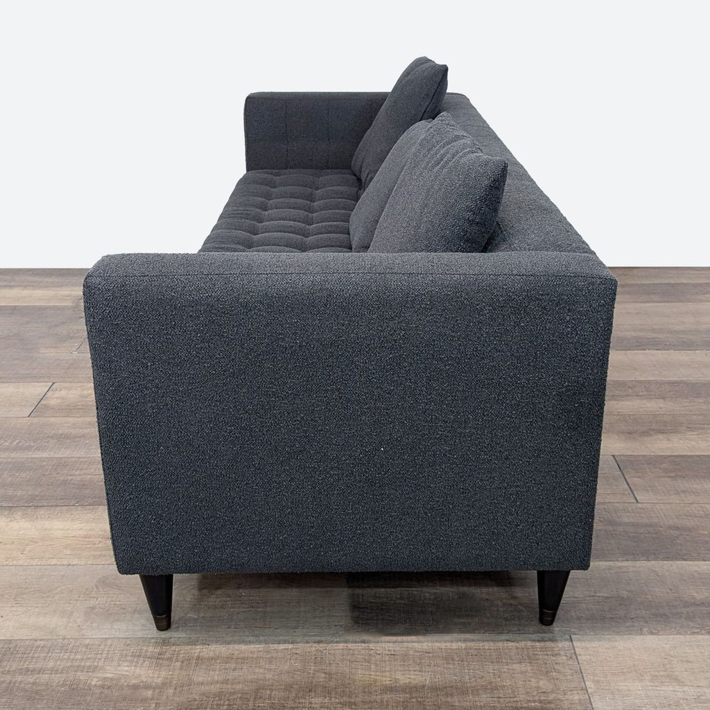 Living Spaces Tate IV Estate Sofa in Zander Charcoal