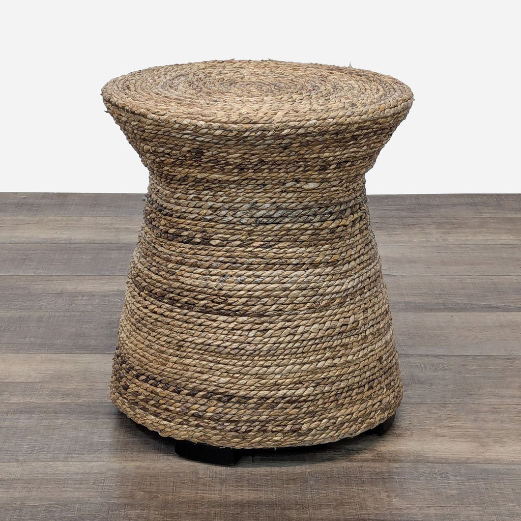 the curated nomad biltmore 2 - tier rattan stool