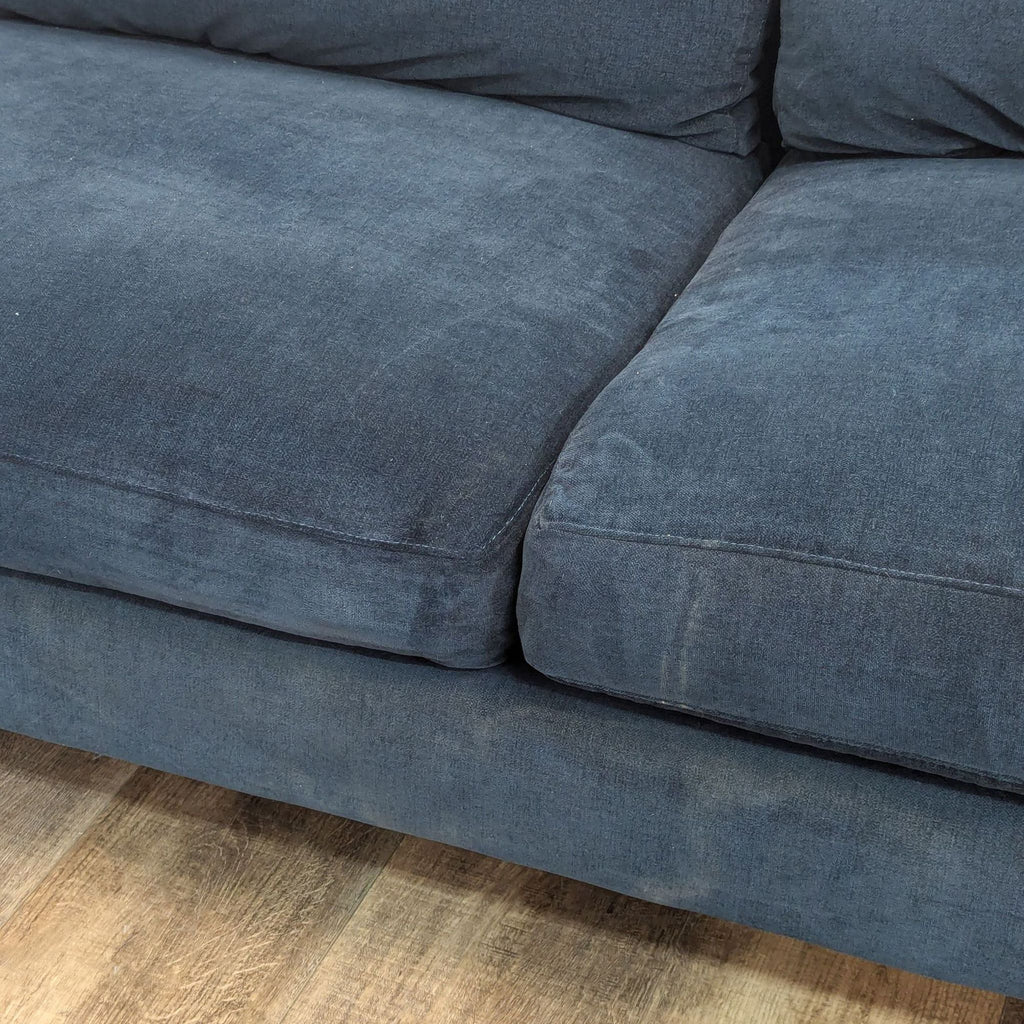 HD Buttercup Blue Sectional Sofa with Chaise Lounge