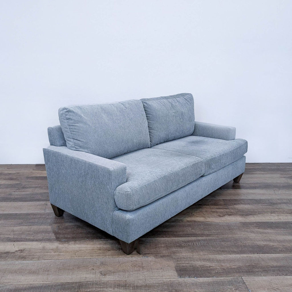 the [ unused0 ] sofa in blue linen