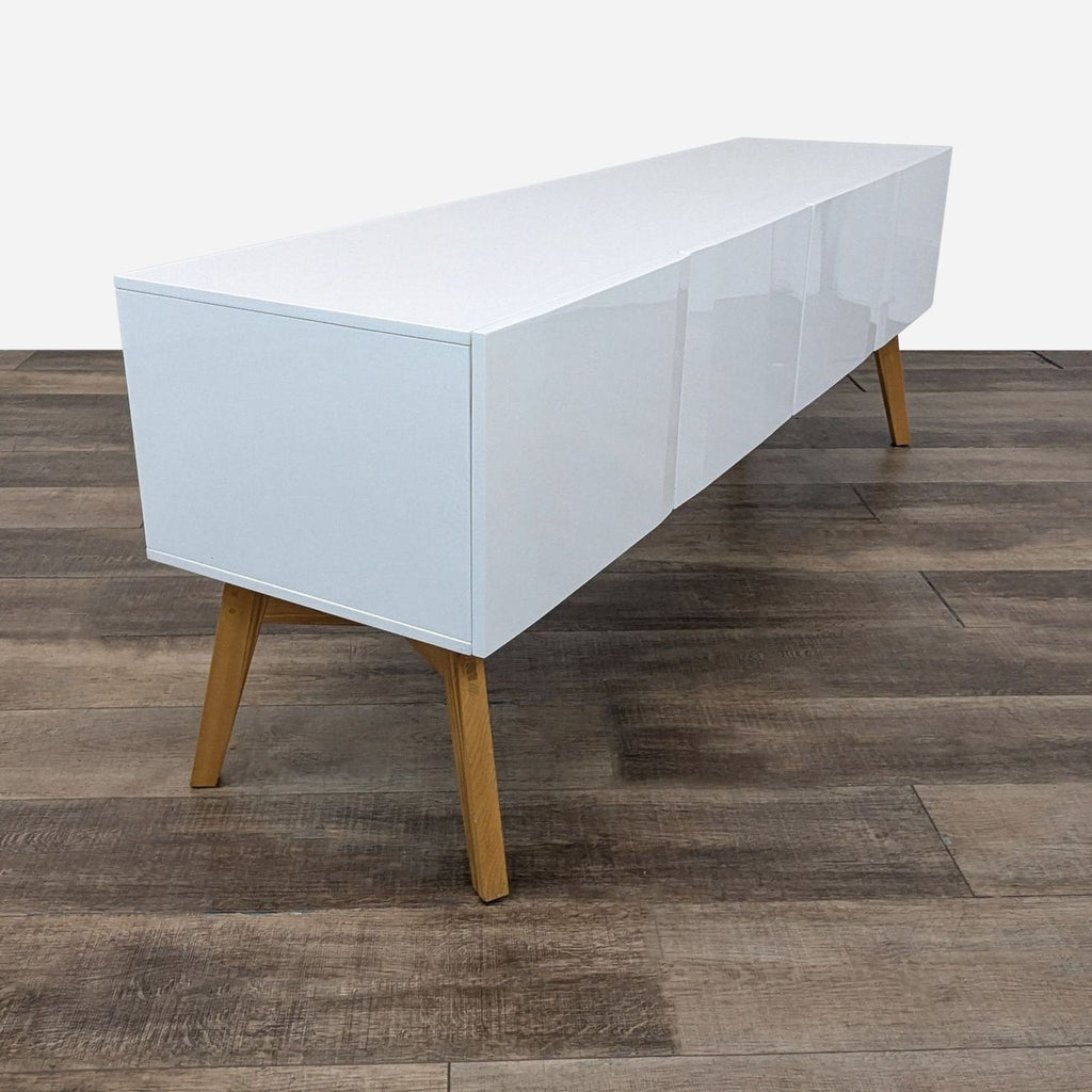 CB2 Alba Large White Lacquer Media Console