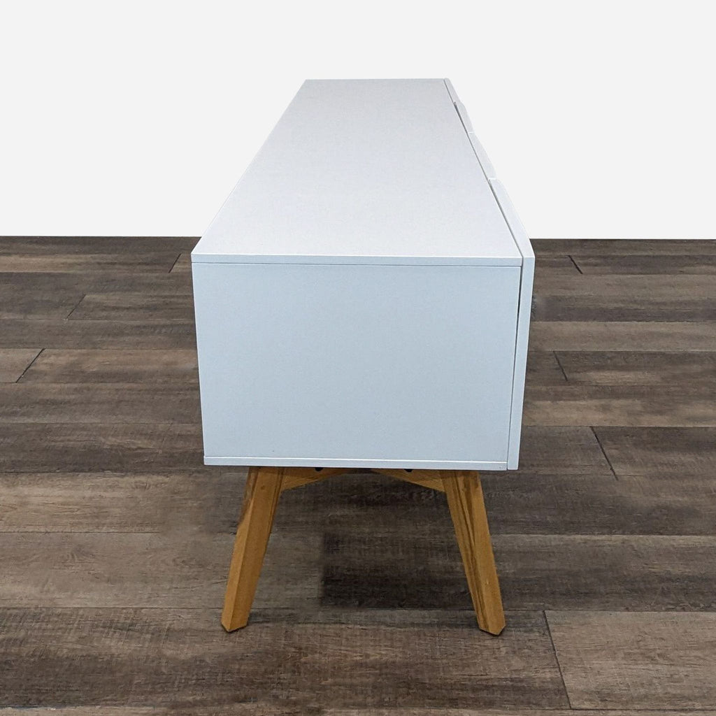 CB2 Alba Large White Lacquer Media Console