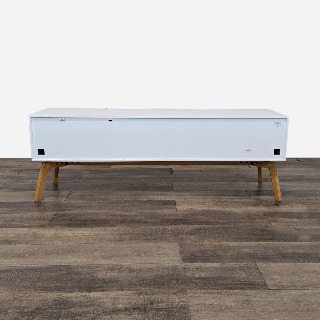 CB2 Alba Large White Lacquer Media Console