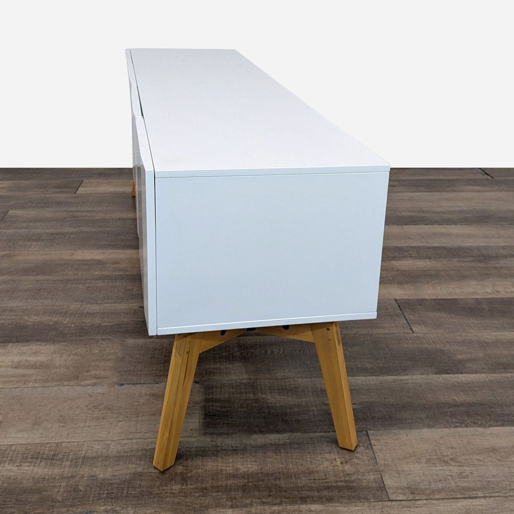 CB2 Alba Large White Lacquer Media Console