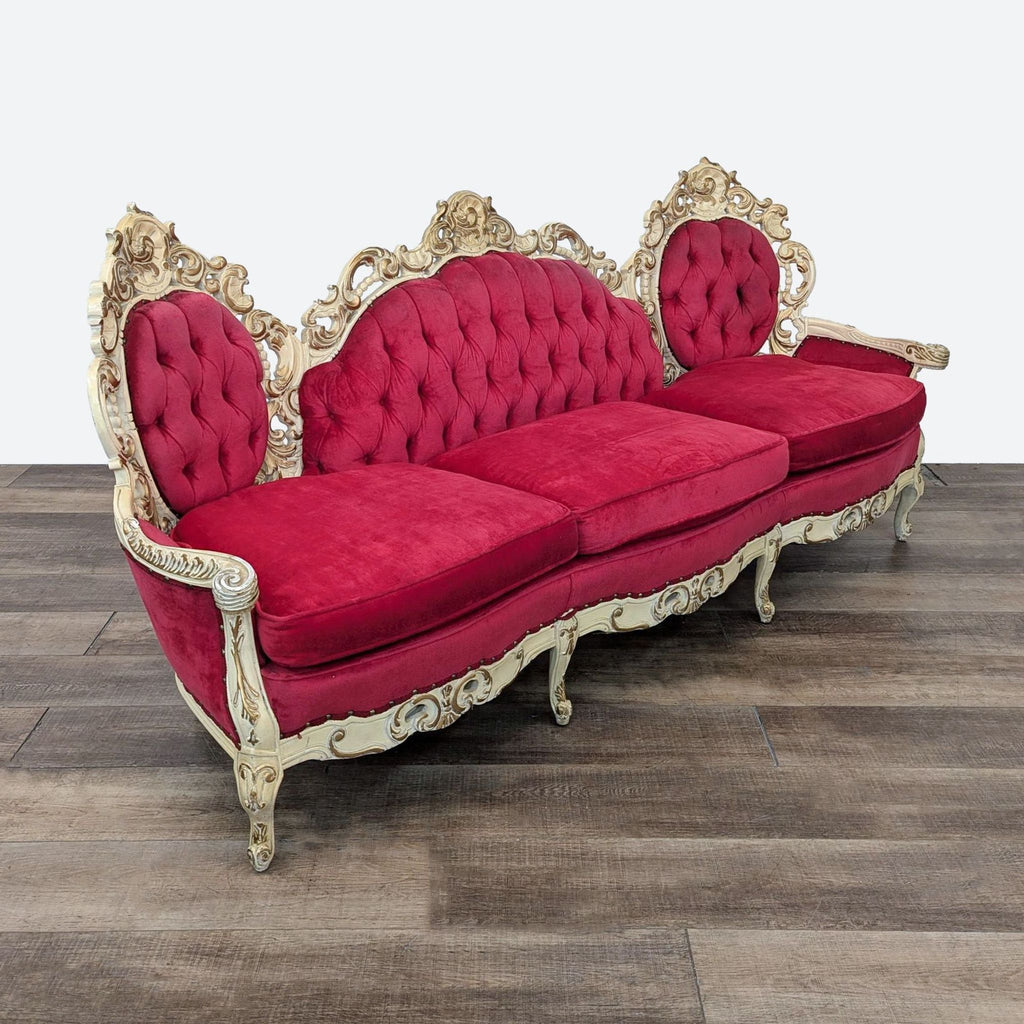 Deutsch Bros. Victorian Style 3-Seat Sofa