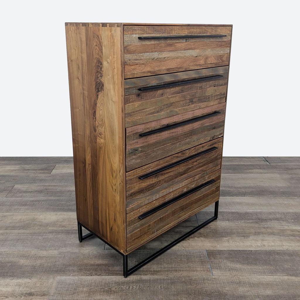 Emily Rustic 5-Drawer Chest of Drawers from HD Buttercup