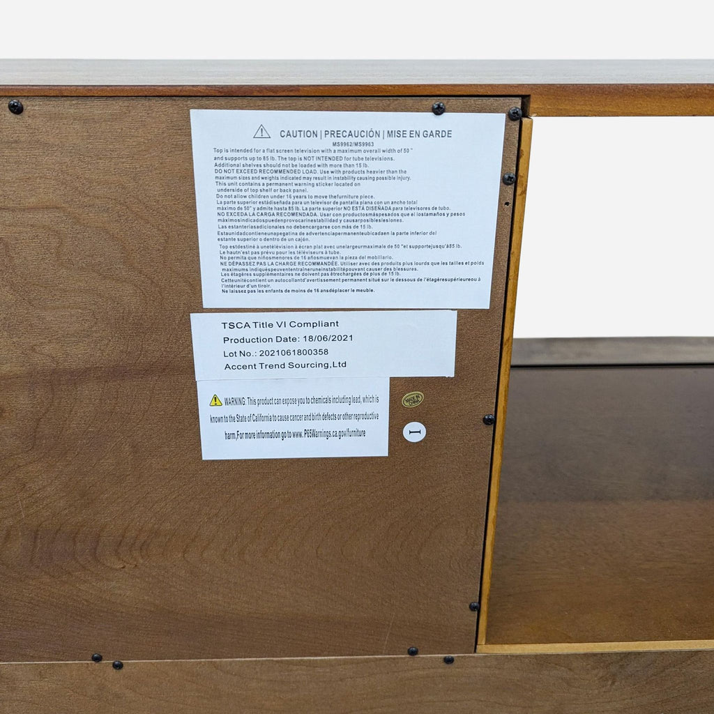 Media Console with Storage