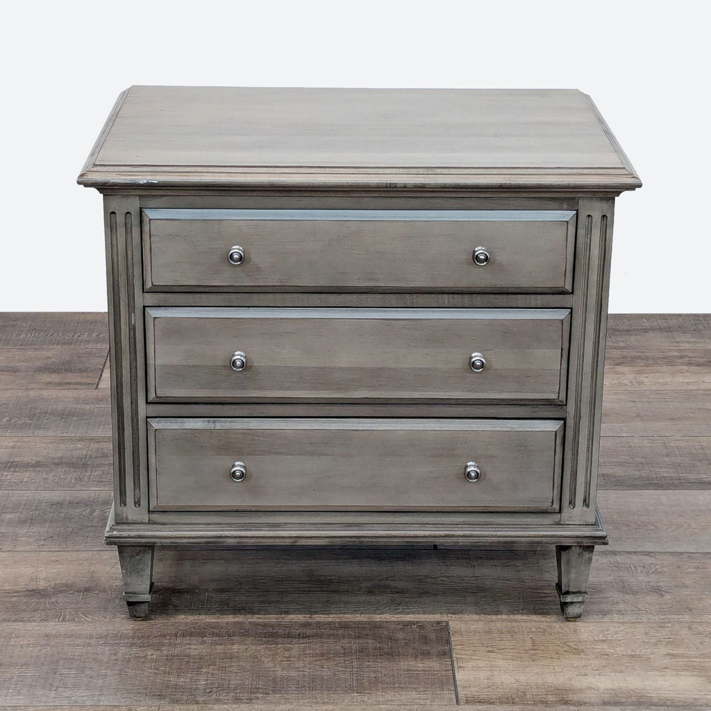 the gray barn heavenly winds distressed grey chest of drawers